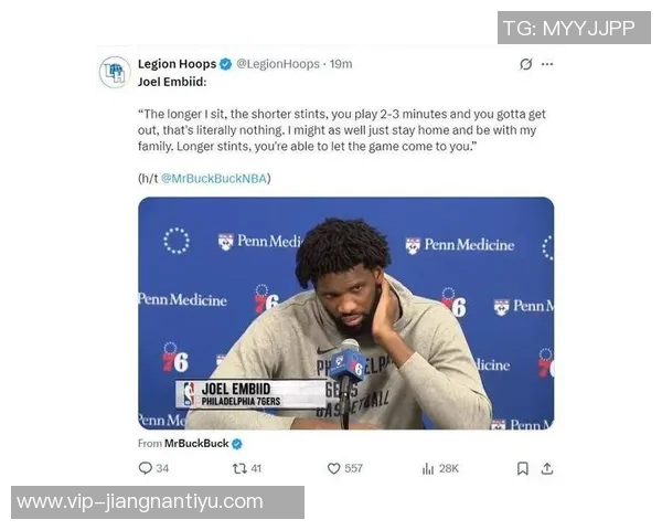 恩比德生涯199场20出手创纪录但本场命中率惨遭滑铁卢