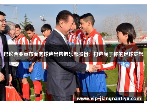 巴伦西亚宣布面向球迷出售俱乐部股份：打造属于你的足球梦想